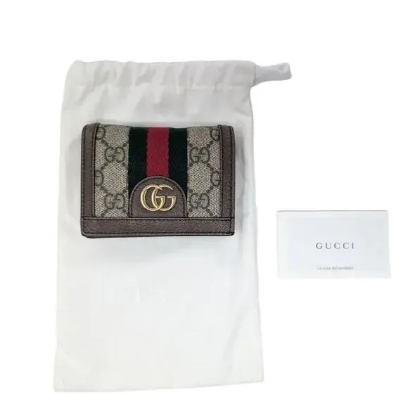 GUCCI Ophidia GG Supreme Compact Wallet - Picture 9 of 10